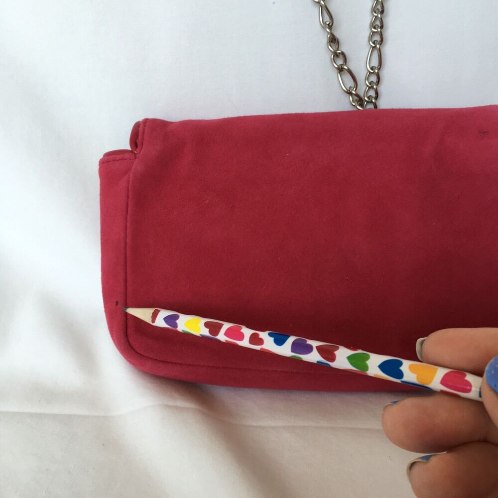 WHBM‎ White House Black Market Women's Pink Bow Purse Party Clutch - Picture 11 of 12